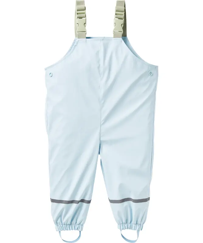 Hellblaue Regenhose mit Latz