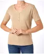 Geribbelde T-shirt
