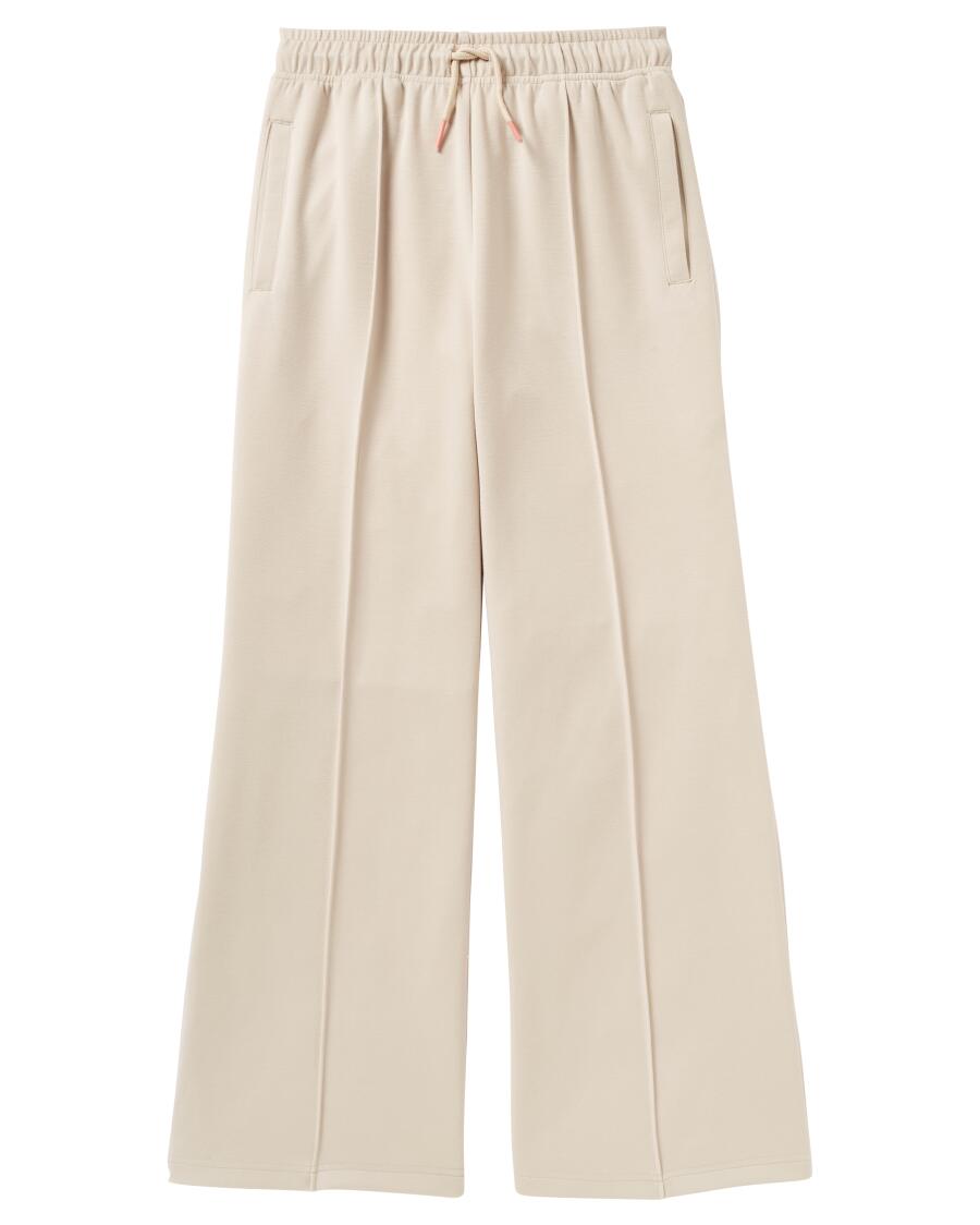 Sportbroek met biezen licht naturel