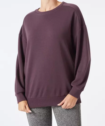 Sport sweatshirt in paars