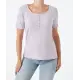 T-shirt met decoratieve knoopsluiting
