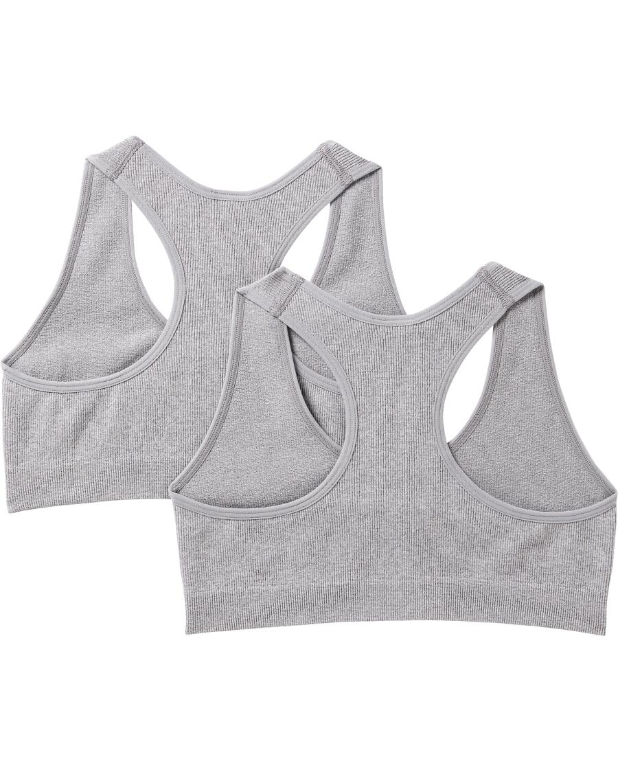 Biustonosze bezszwowe o prążkowanej strukturze Pakiet 2 szt., Y.F.K.