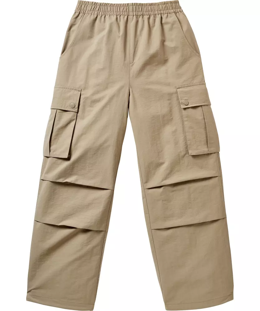 Einfarbige Cargohose Y.F.K., elastischer Bund