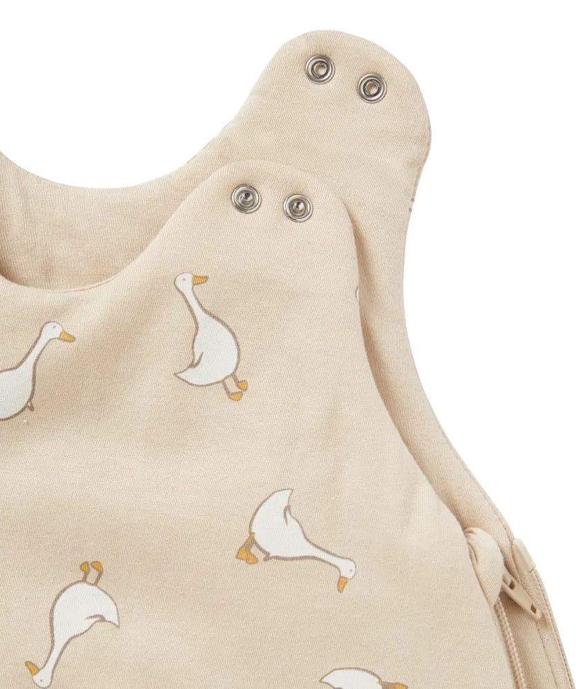 Schlafsack mit Gnsen fr Mdchen, Beige