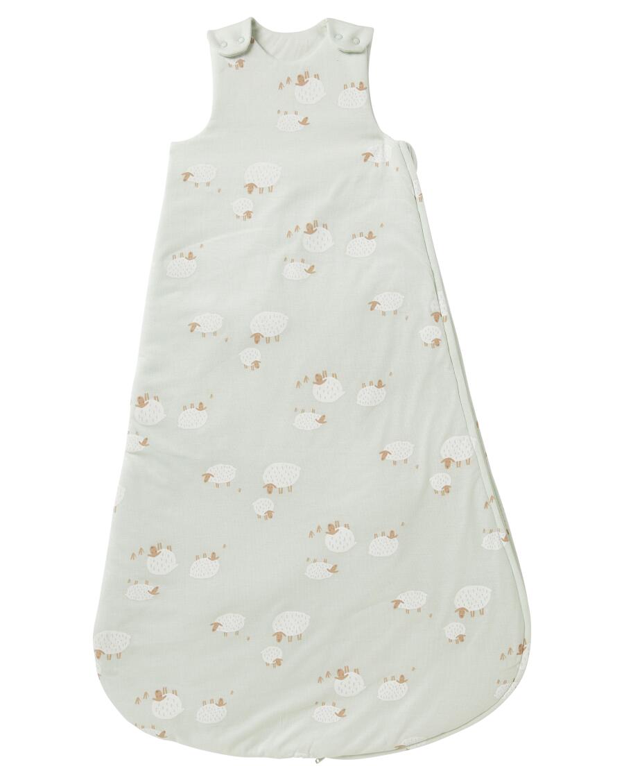 Schlafsack mit Schafen mintgrün