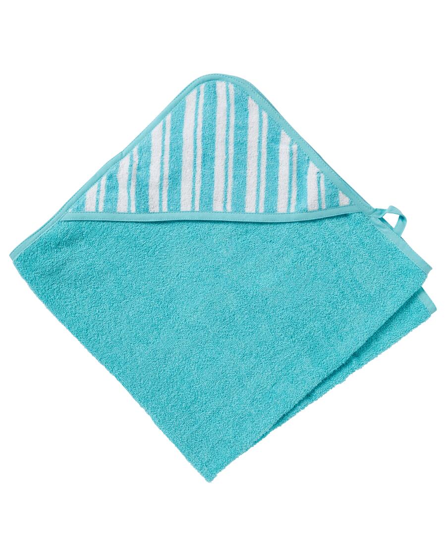 Handdoek met capuchon turquoise