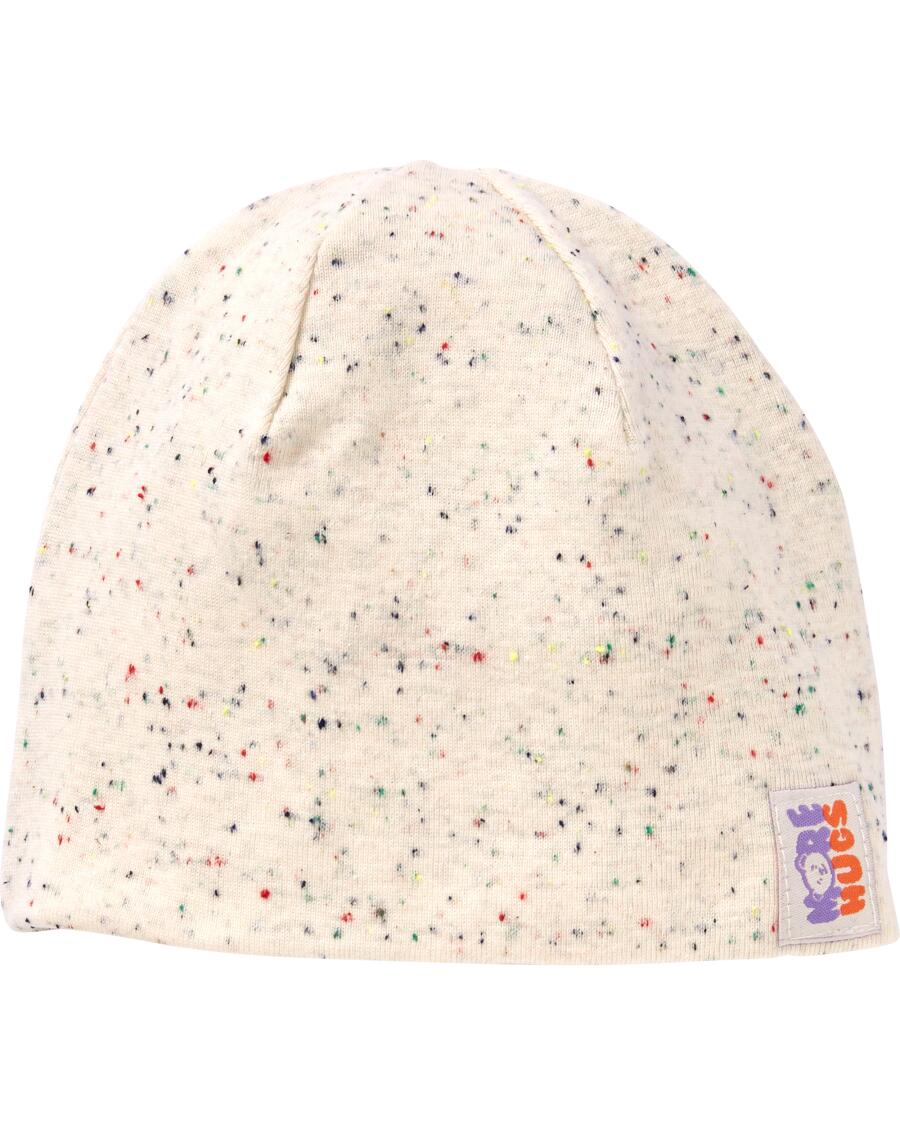 Babymuts offwhite gemeleerd