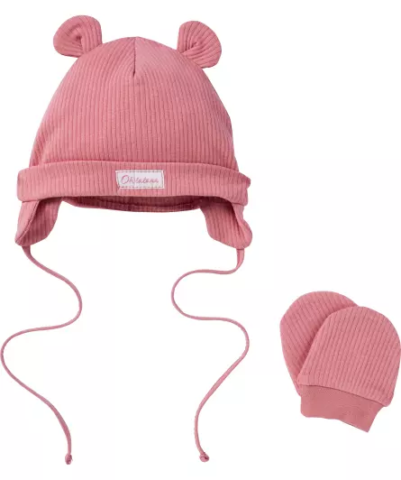 Newborn Mütze + Fäustlinge