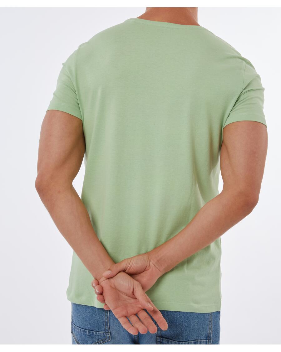 T-Shirt z napisami X-Mail, okrągły dekolt