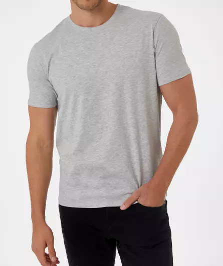 Meliertes Basic T-Shirt