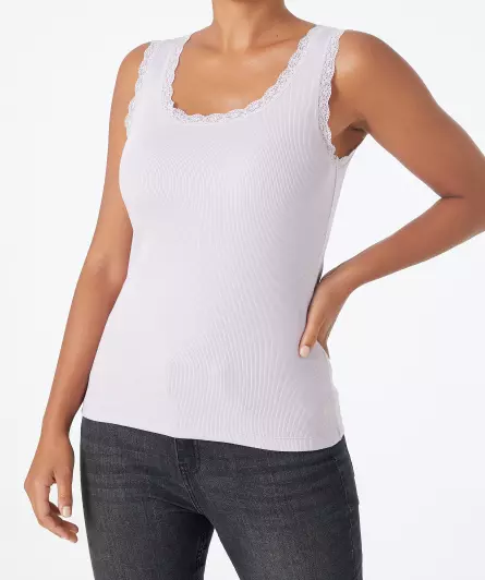 Top mit Spitze
