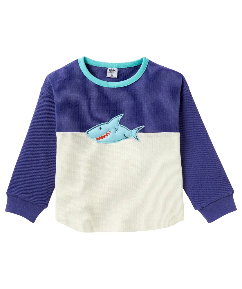 Langarmshirt Hai Kiki & Koko, Rundhalsausschnitt