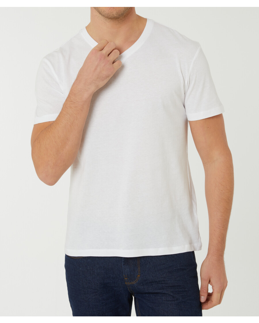 T-Shirt Basic X-Mail, V-dekolt