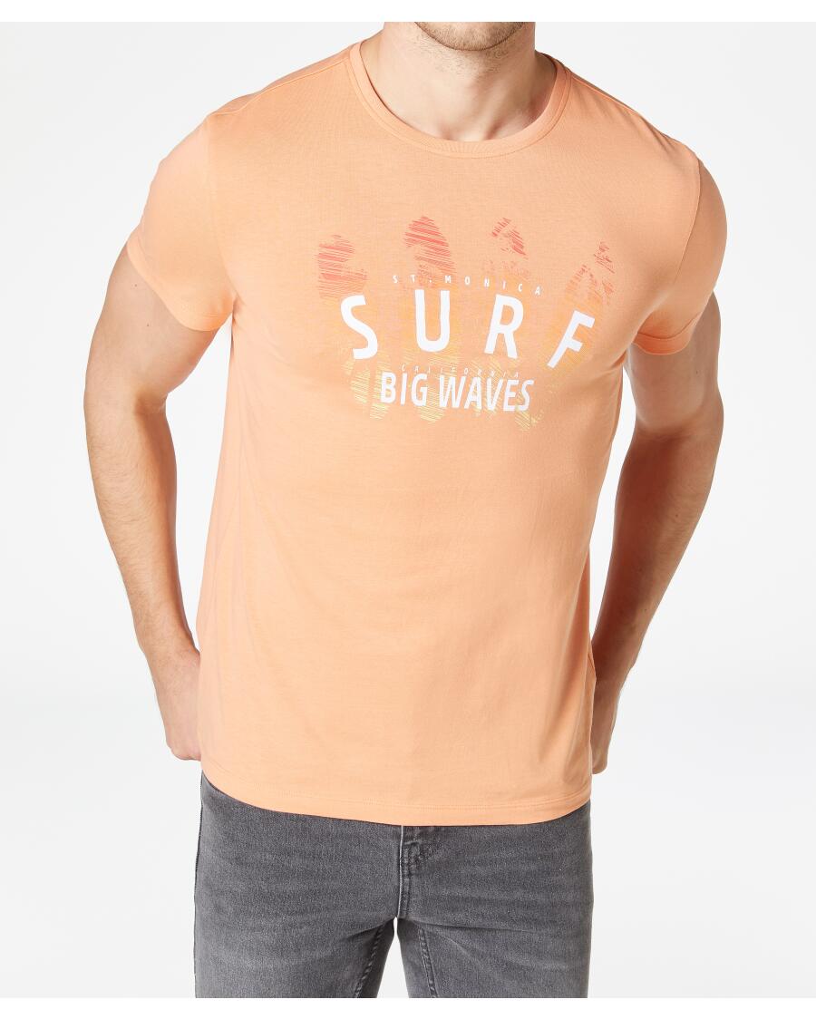 Sommerliches T-Shirt apricot