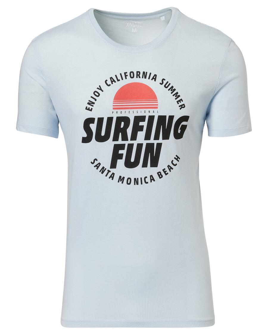 Sommerliches T-Shirt hellblau