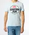 Sommerliches T-Shirt hellblau