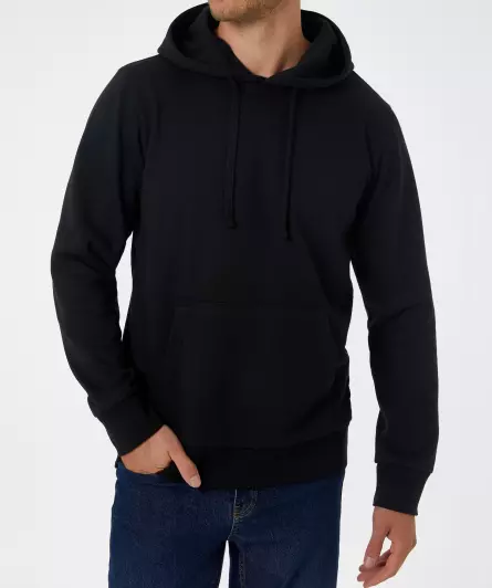 Basic sweatshirt met capuchon