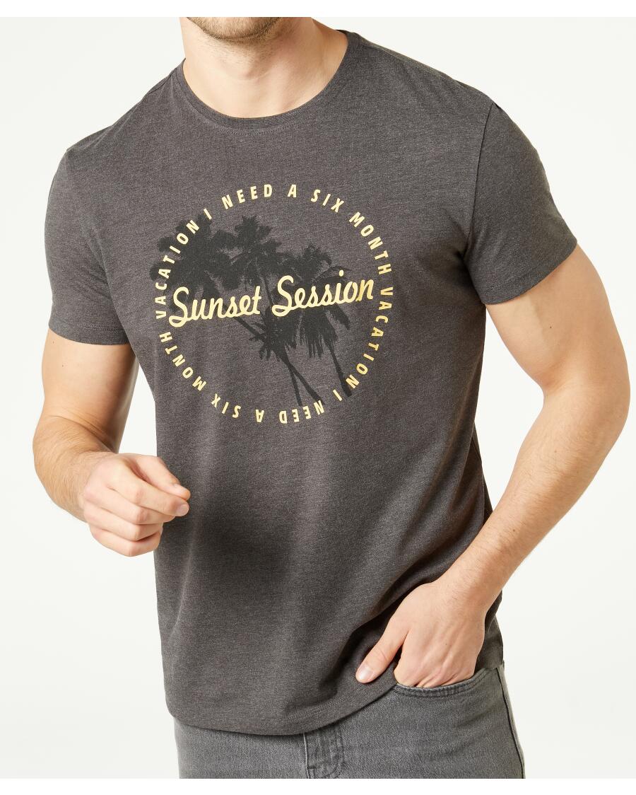 Sommerliches T-Shirt anthrazit melange
