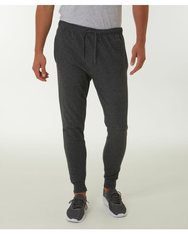 Basic joggers for men, anthracite marl (KiK Basic Jogginghose (anthrazit melange)) — KiK, authentic German product in Morocco