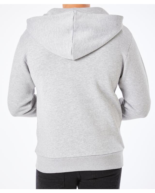 Veste sweat zippée basique homme, gris chiné (KiK Basic Sweatjacke (grau melange)) — KiK, produit allemand authentique au Maroc