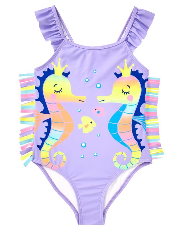 Maillot de bain mignon fille, violet — KiK, produit allemand authentique au Maroc