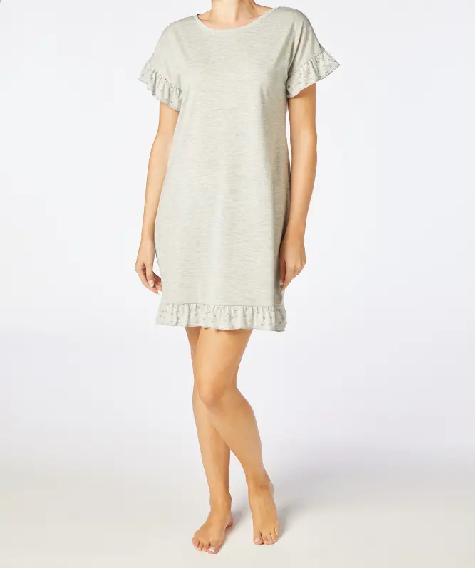 Bigshirt mit Rüschen