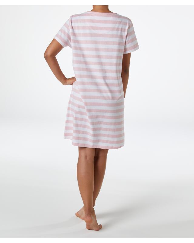 Nightshirt with lettering for women, pink/white (KiK Bigshirt mit Schriftzug (rosa/weiß)) — KiK, authentic German product in Morocco