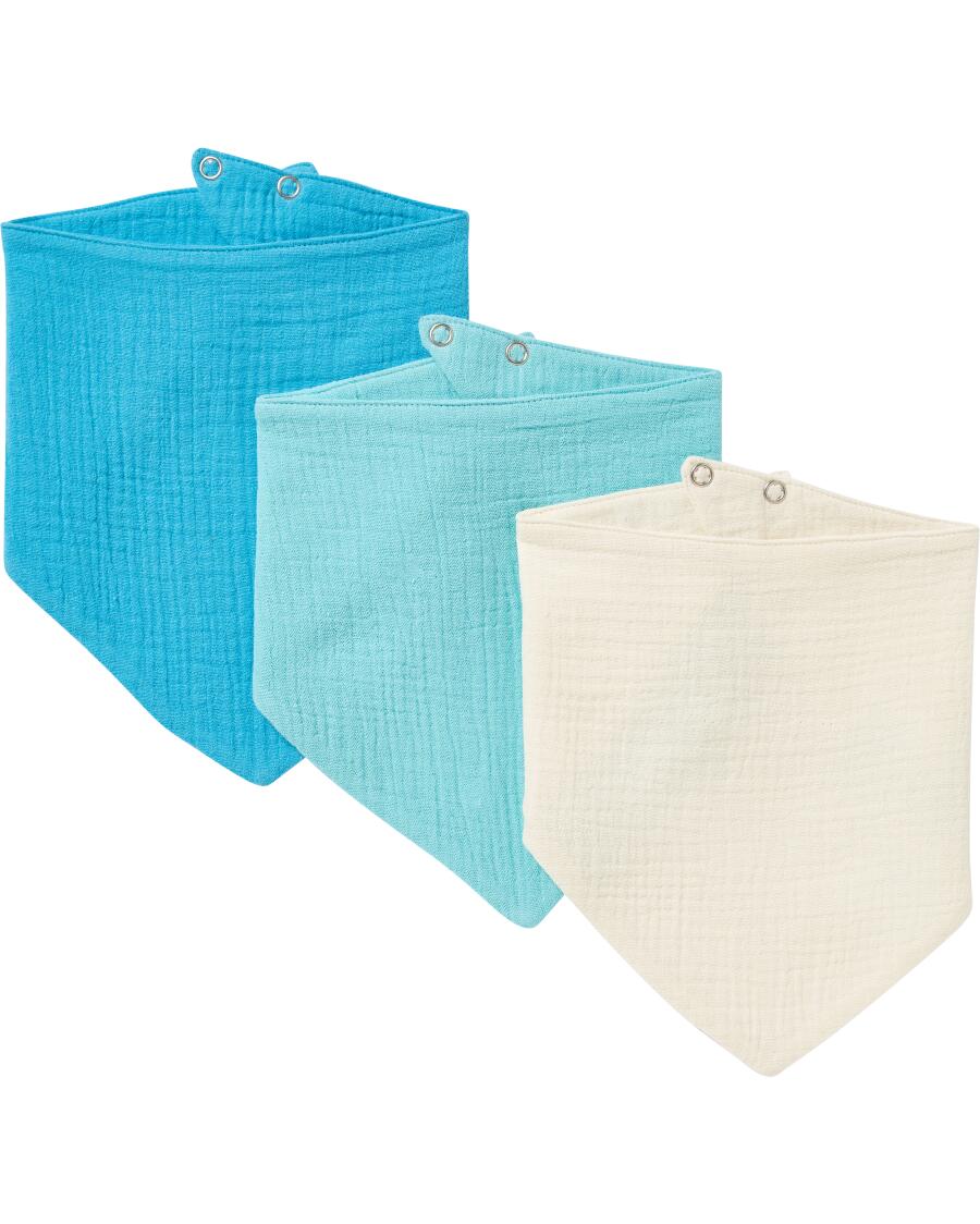 Halstücher mit Druckknopf blau