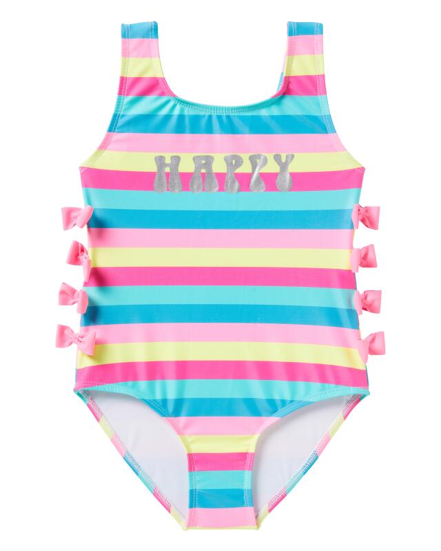 Maillot de bain à nœuds fille, turquoise — KiK, produit allemand authentique au Maroc