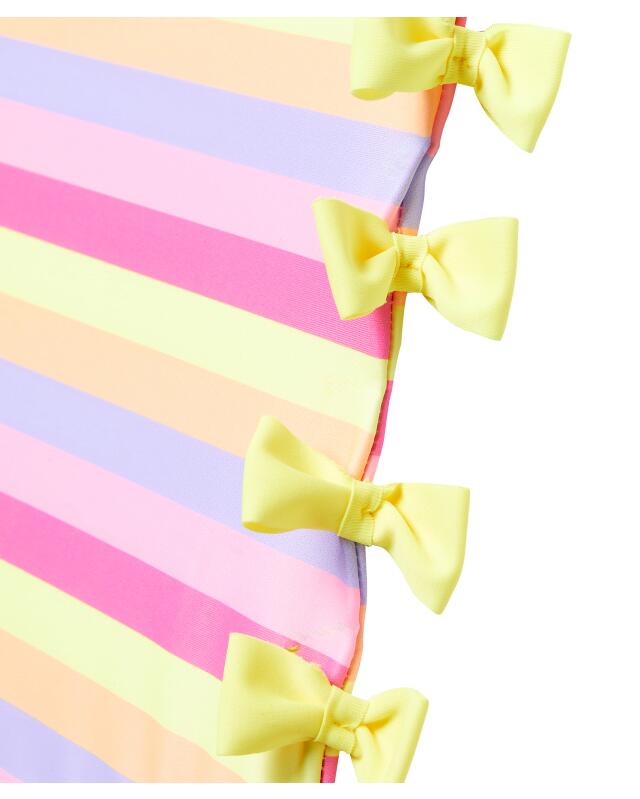 Maillot de bain à nœuds fille, violet rayé (KiK Badeanzug Schleifen (lila gestreift)) — KiK, produit allemand authentique au Maroc