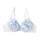 Push-up podprsenka s modrými květy