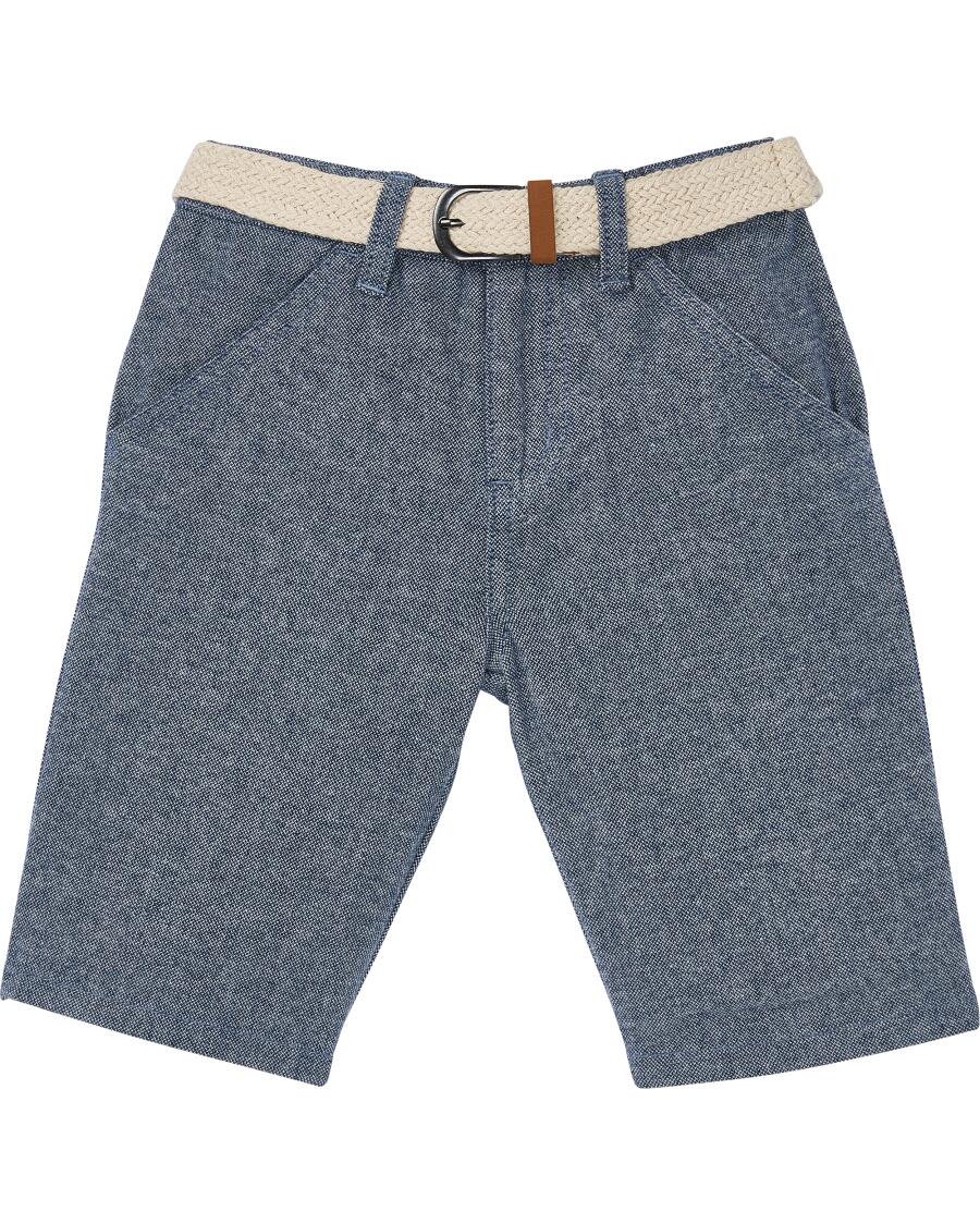 Katoenen shorts donkerblauw
