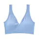 Blauwe bustier