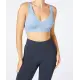 Blauwe bustier