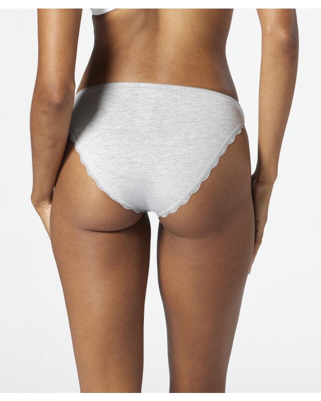 Briefs with little bows for women, grey marl (KiK Slips mit Schleifchen (grau melange)) — KiK, authentic German product in Morocco