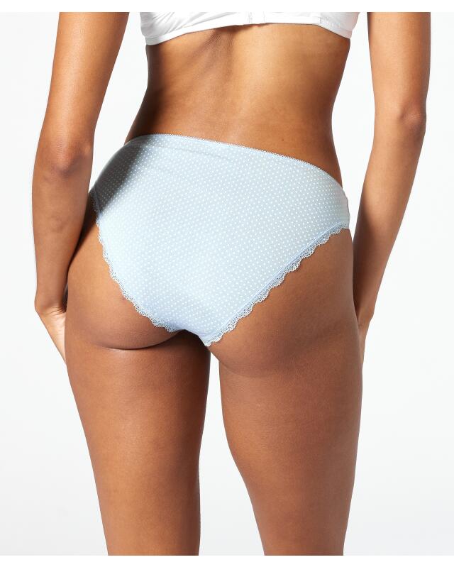 سراويل داخلية بفيونكات صغيرة للنساء، أزرق مطبوع (KiK Slips mit Schleifchen (blau bedruckt)) — KiK, منتج ألماني أصلي في المغرب