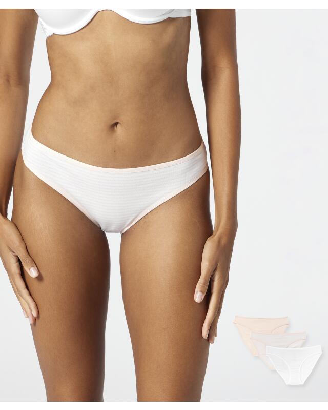 Slips femme, abricot rayé (KiK Slips (apricot gestreift)) — KiK, produit allemand authentique au Maroc