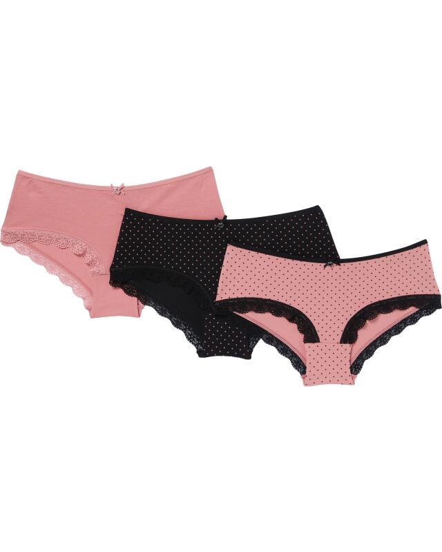 Shortys femme, noir imprimé (KiK Pantys (schwarz bedruckt)) — KiK, produit allemand authentique au Maroc