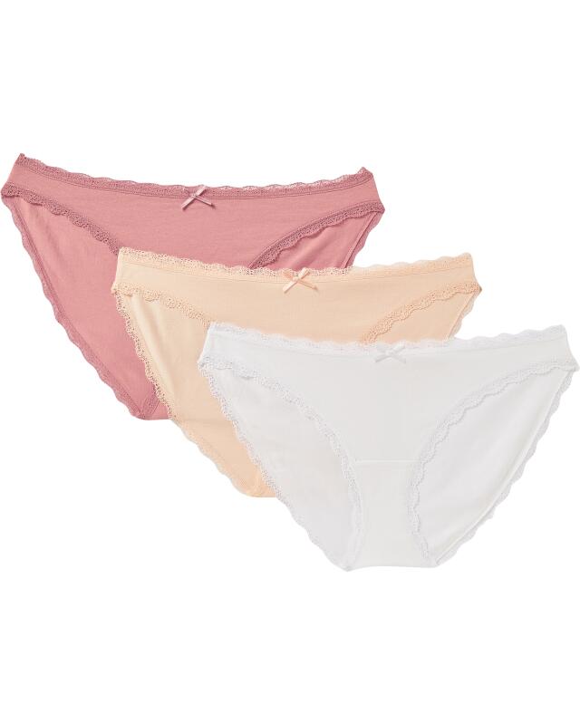 سراويل داخلية بحواف من الدانتيل للنساء، مشمشي (KiK Slips mit Spitzenkanten (apricot)) — KiK, منتج ألماني أصلي في المغرب