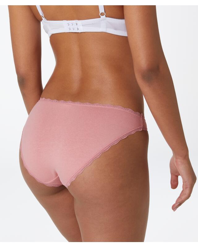 سراويل داخلية بحواف من الدانتيل للنساء، مشمشي (KiK Slips mit Spitzenkanten (apricot)) — KiK, منتج ألماني أصلي في المغرب