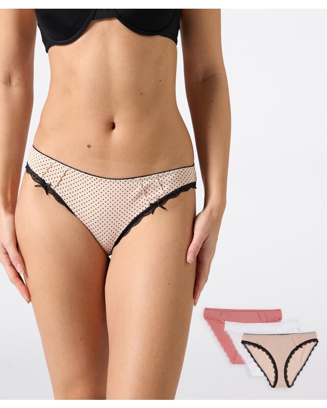سراويل داخلية بحواف مزخرفة للنساء، مشمشي (KiK Slips mit Biesen (apricot)) — KiK, منتج ألماني أصلي في المغرب