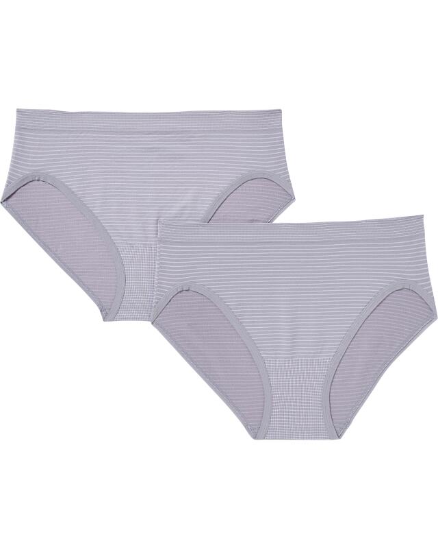 Slips à rayures femme, gris rayé (KiK Gestreifte Slips (grau gestreift)) — KiK, produit allemand authentique au Maroc