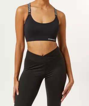 Sportbustier met mesh inzetstuk