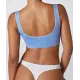 Blaues Bustier