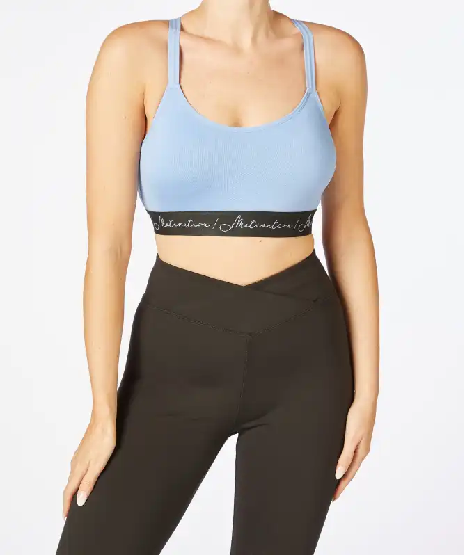 Sport-Bustier mit überkreuzten Trägern