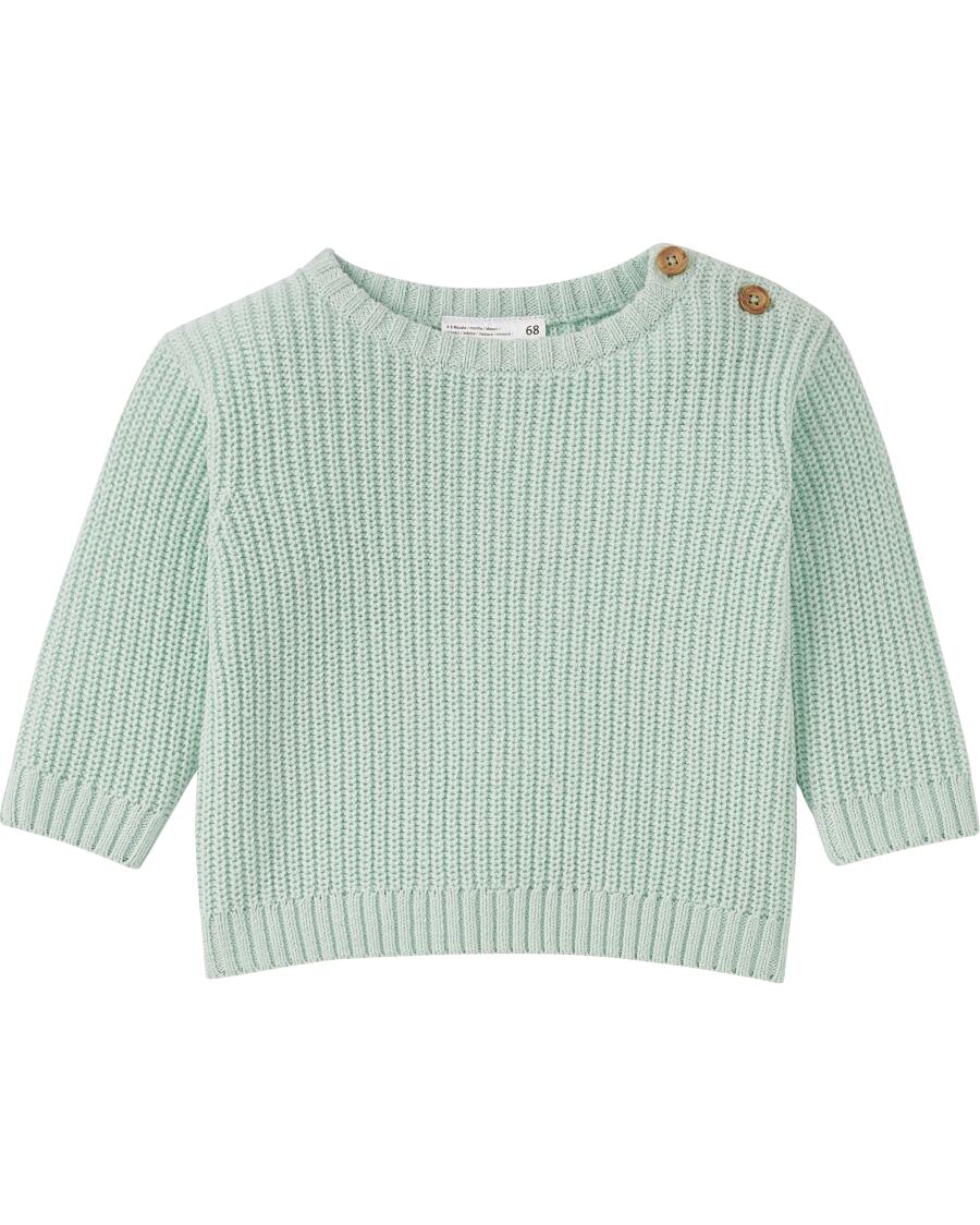 Sweter niemowlęcy miętowy