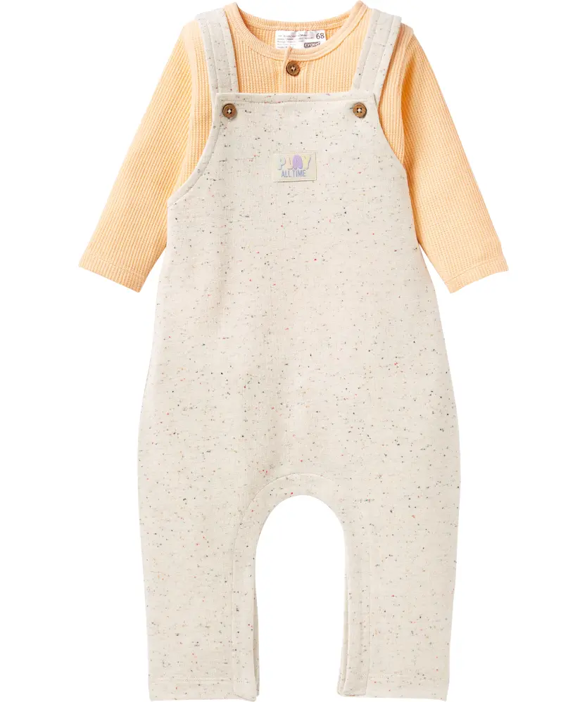 Newborn Body + Latzhose Ergee, 2-tlg. Set