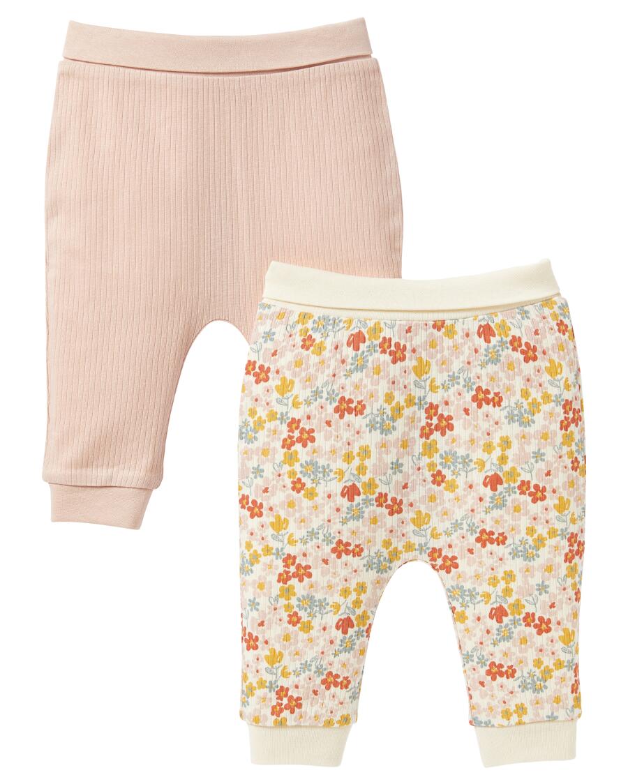Baby broek Bloemen roze