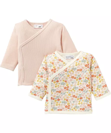 Newborn Wickelshirts Blumen