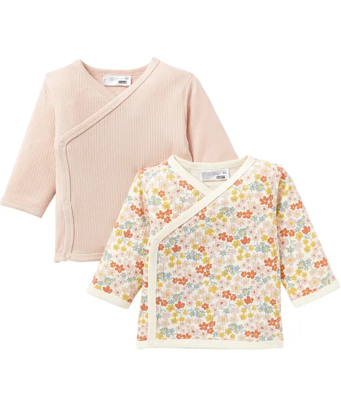 Baby wikkelshirts bloemen